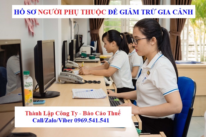 Hồ sơ người phụ thuộc để giảm trừ gia cảnh